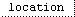 GoTo... the Location page!